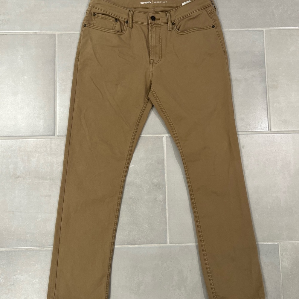 Old Navy Tan Slim Fit Jeans